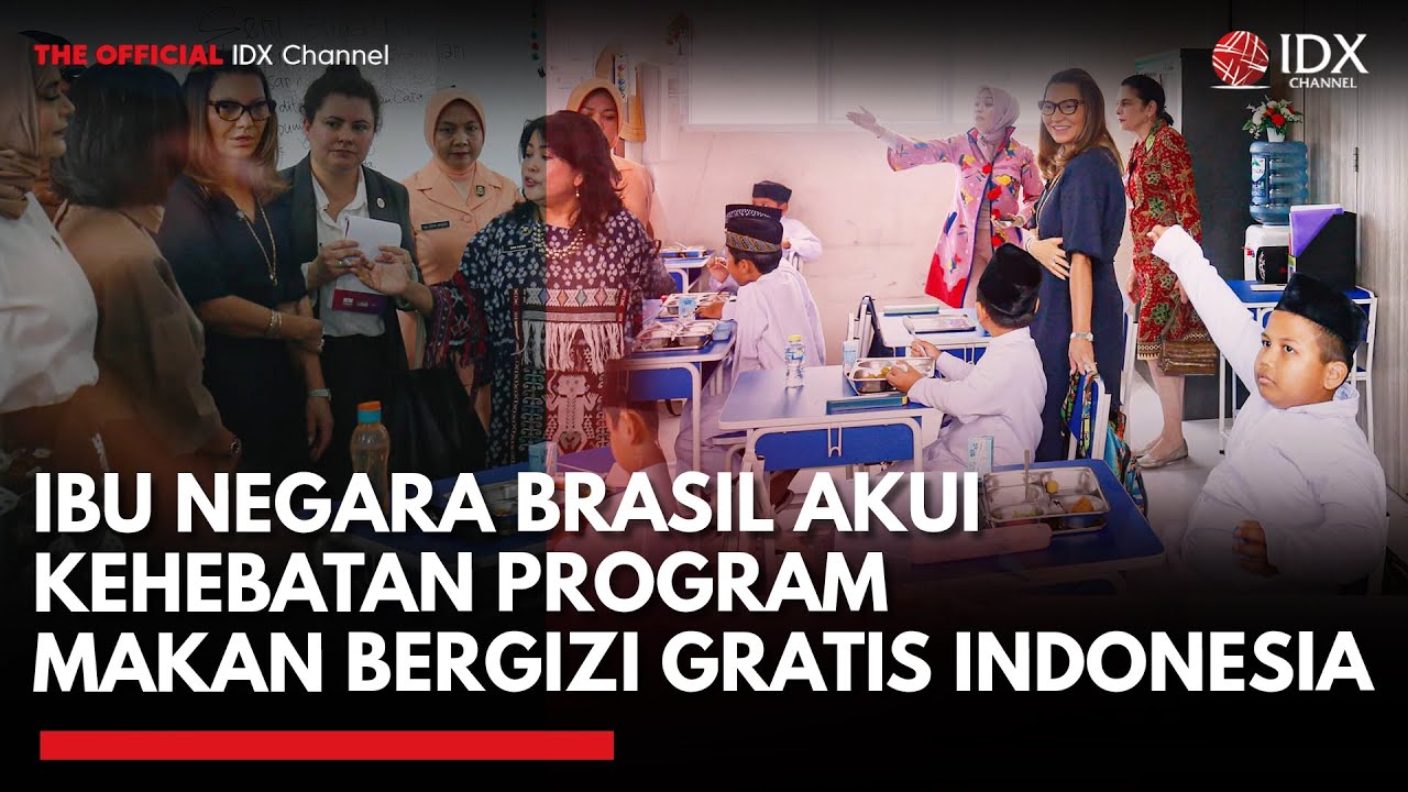 Youtube Thumnail image of : Ibu Neraga Brasil Tinjau Program Makan Bergizi Gratis di Halim Perdanakusuma | IDXC UPDATE