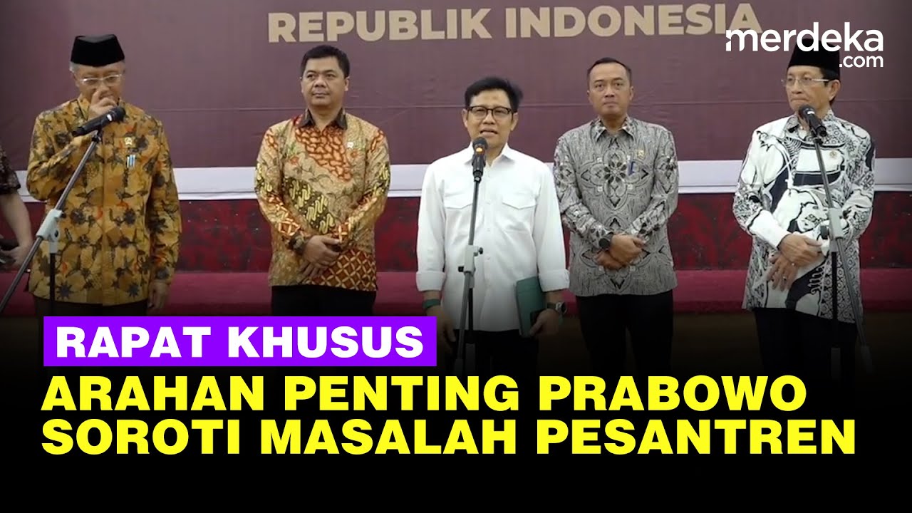 Youtube Thumnail image of : [FULL] Arahan Penting Prabowo Diumumkan Cak Imim Soroti Masalah Bangunan Pesantren di RI