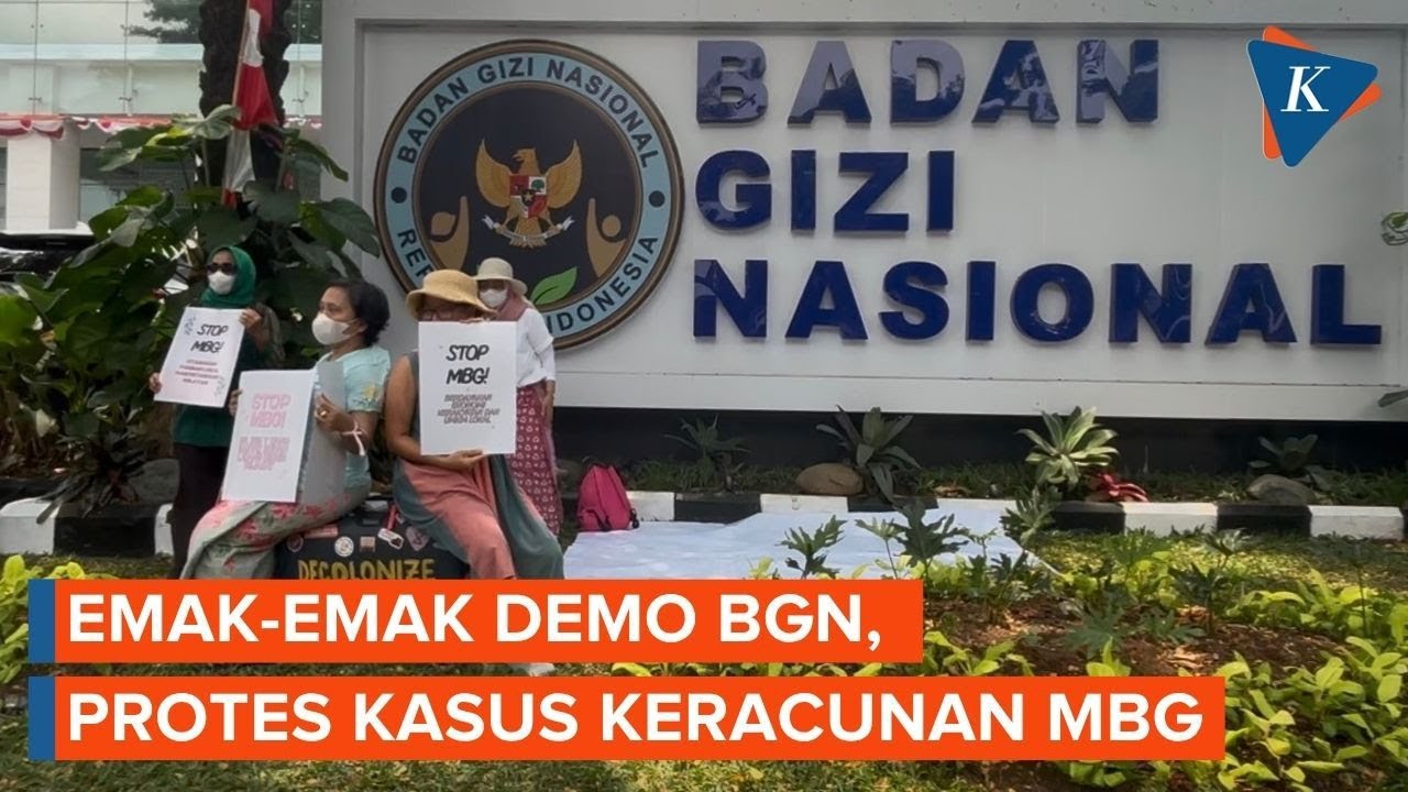 Youtube Thumnail image of : Emak-emak Demo di Kantor BGN, Sindir MBG Makan Beracun