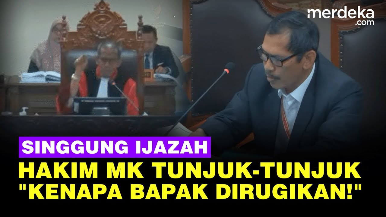 Youtube Thumnail image of : Hakim Saldi Isra Potong Ucapan & Tunjuk-Tunjuk Pemohon Soal Ijazah di MK: Kenapa Bapak Dirugikan!