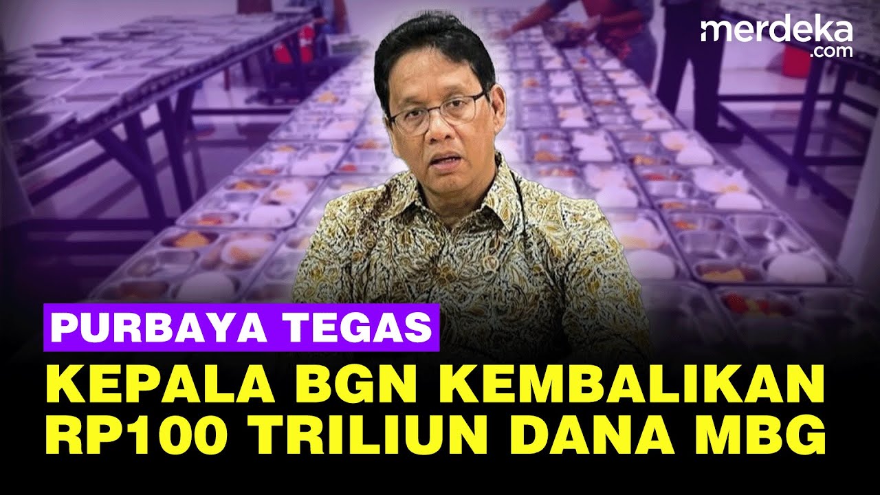 Youtube Thumnail image of : Pengakuan Mengejutkan Menkeu Purbaya Sebut Kepala BGN Duit Rp100 Triliun Anggaran MBG