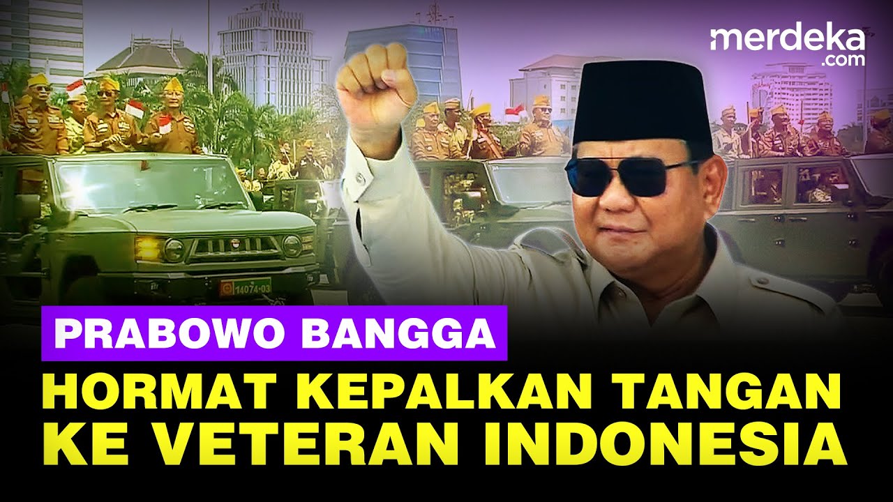 Youtube Thumnail image of : Momen Bangga Prabowo Hormat Hingga Kepalkan Tangan ke Arah Veteran Indonesia