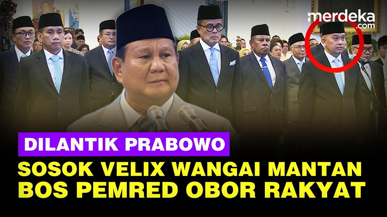 Youtube Thumnail image of : Velix Wanggai Mantan Bos Pemred Obor Rakyat Dilantik Prabowo, Dapat Jabatan Mentereng