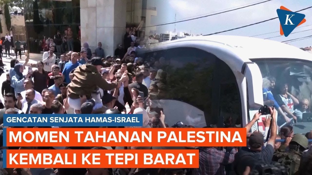 Youtube Thumnail image of : Momen Haru Tahanan Palestina yang Dibebaskan Israel Kembali ke Tepi Barat