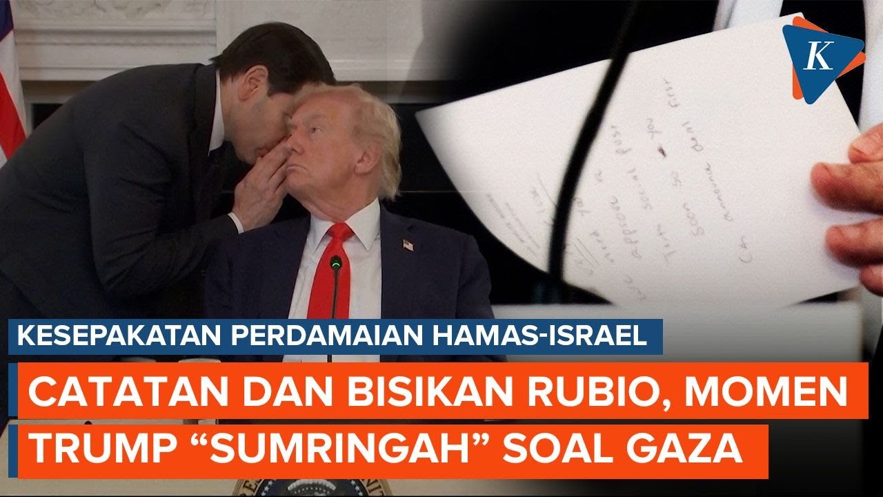 Youtube Thumnail image of : Lewat Catatan dan Bisikan: Detik-detik Trump Tahu Hamas-Israel Sepakati Perdamaian Gaza