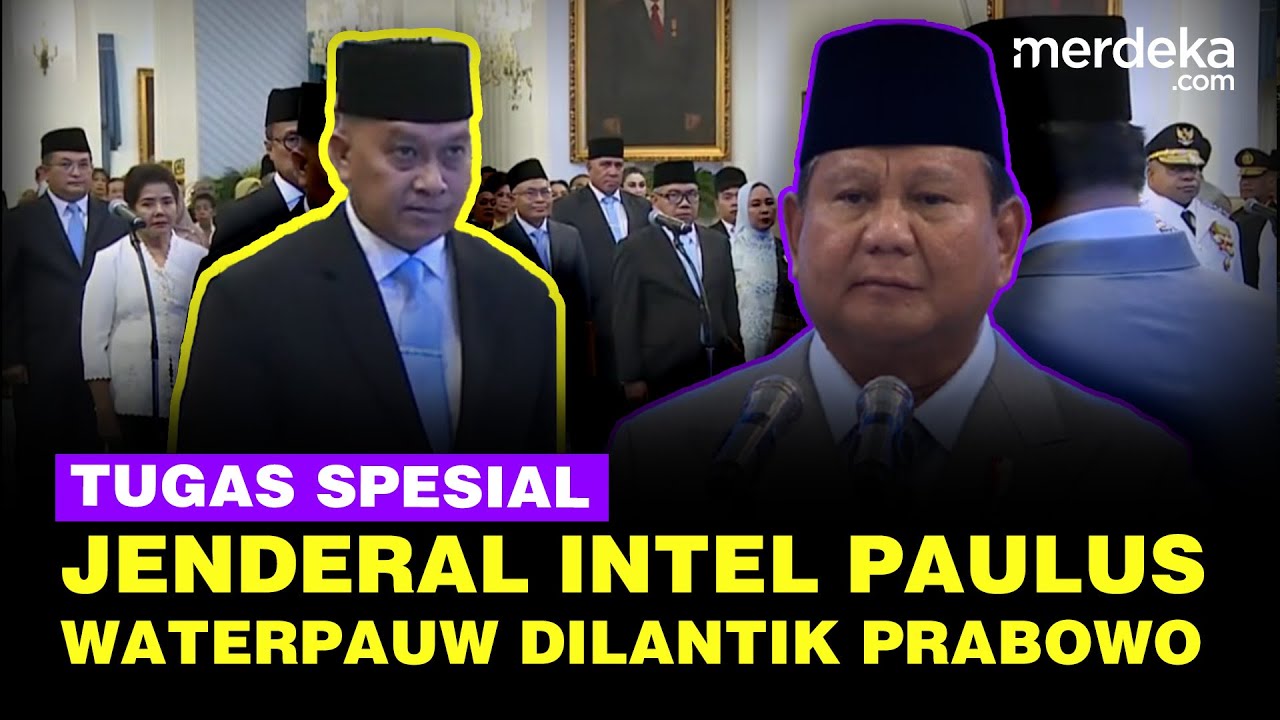 Youtube Thumnail image of : Sosok Paulus Waterpauw Jenderal Intel Jebolan Polri Dilantik Prabowo, Tugas Khusus Buat Papua