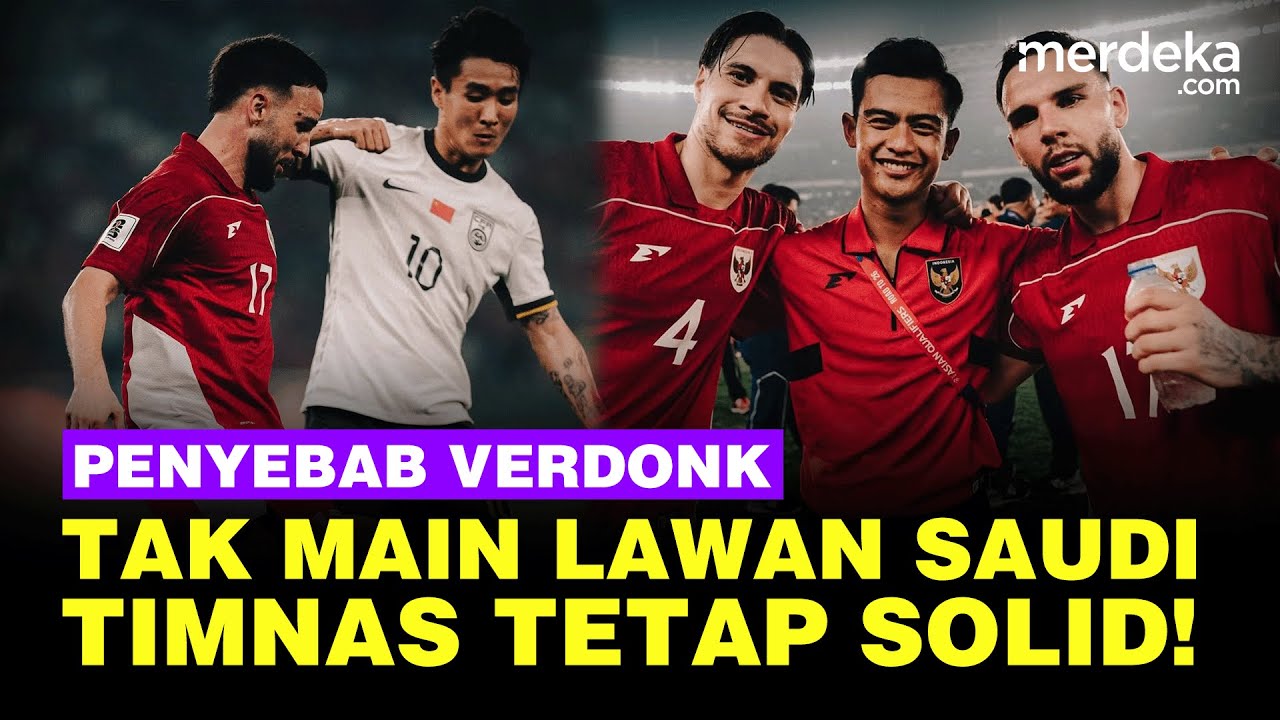 Youtube Thumnail image of : Penyebab Calvin Verdonk Tak Main Lawan Saudi, Daftar Lima Pemain Lain Dicoret Kluivert