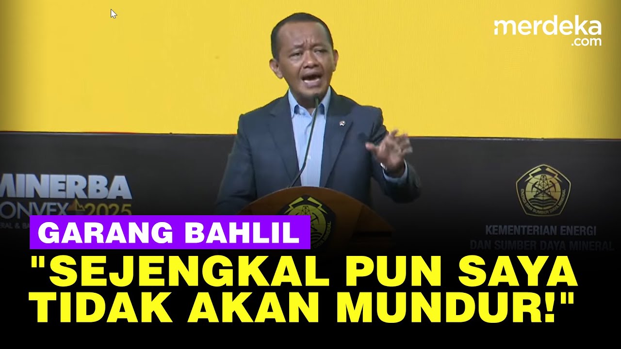 Youtube Thumnail image of : Garang Bahlil Laksanakan Perintah Tegas Prabowo: Sejengkal Pun Saya Tak Akan Mundur!