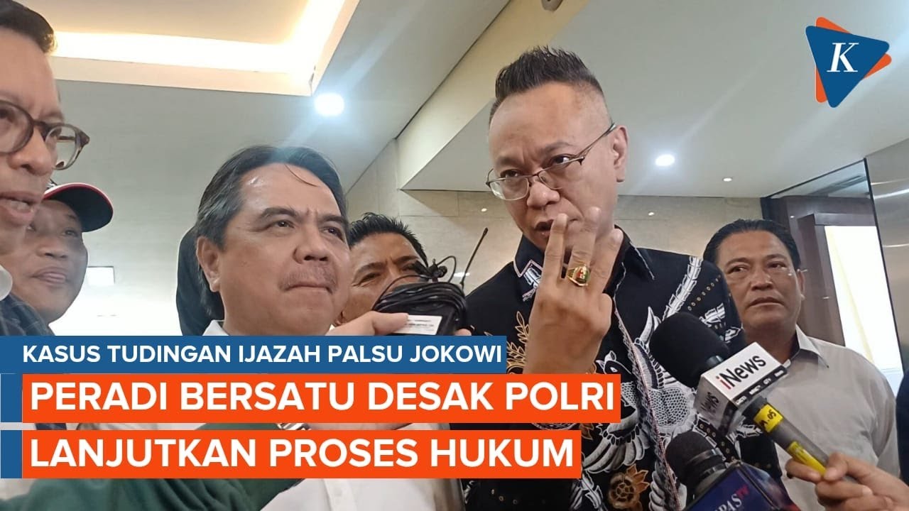 Youtube Thumnail image of : Peradi Bersatu dan Relawan Desak Polisi Lanjutkan Proses Hukum Tudingan Ijazah Palsu Jokowi