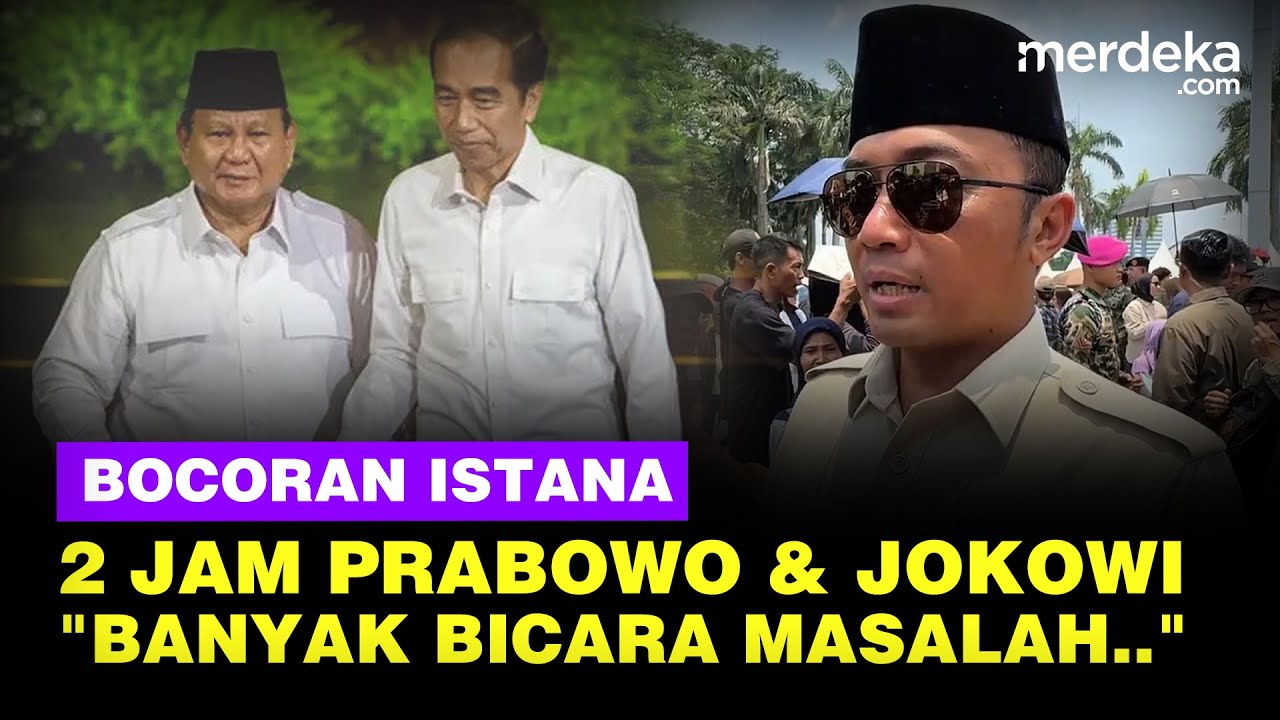 Youtube Thumnail image of : Istana Bocorkan Isi 2 Jam Pertemuan Penting Prabowo & Jokowi, Singgung Banyak Masalah