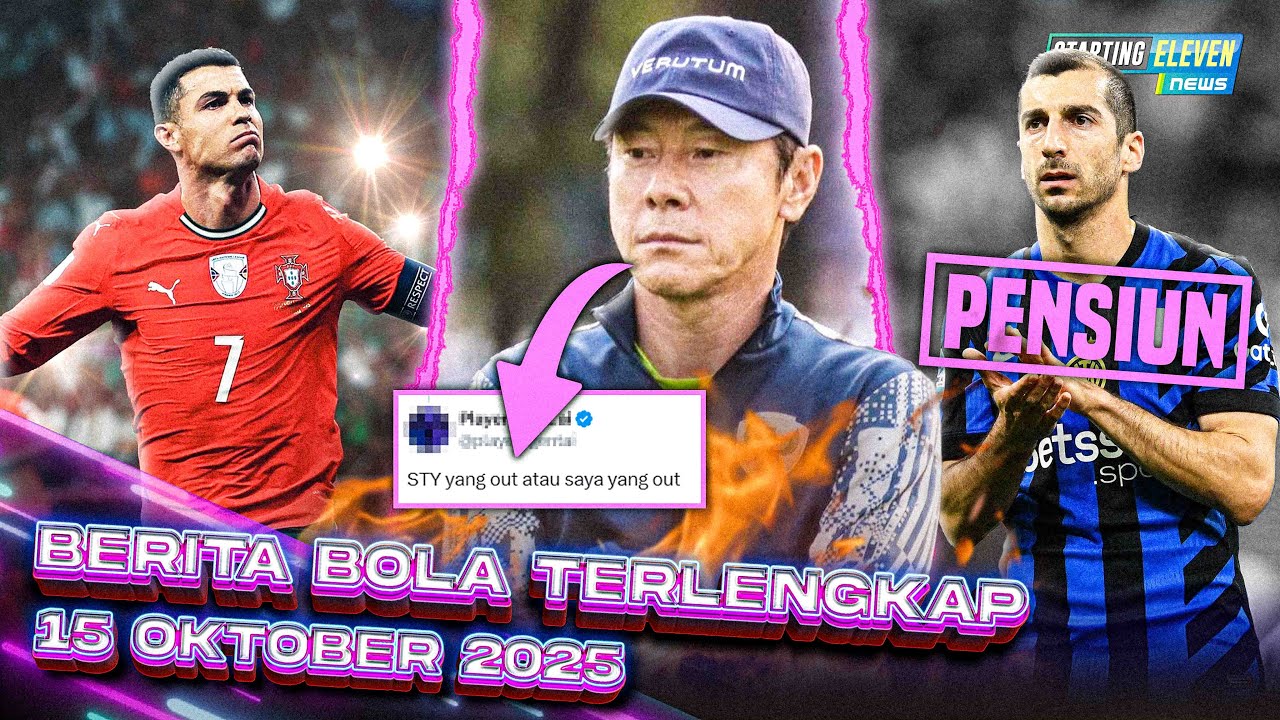 Youtube Thumnail image of : WHAT! STY Dipecat Karena ANCAMAN Pemain 😱 CR7 NGEREKOR LAGI! 😱 Mkhitaryan PENSIUN 😱 Berita Bola