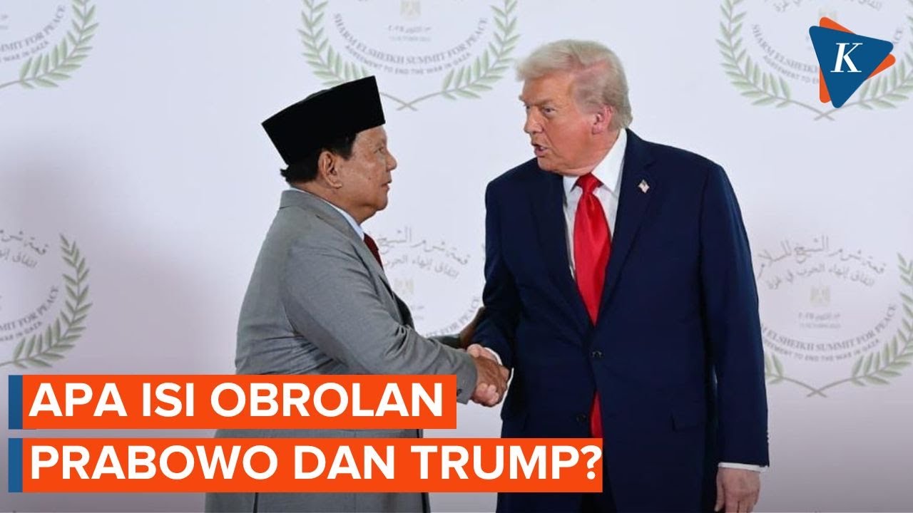 Youtube Thumnail image of : Prabowo dan Trump Ngobrol di Sela KTT Mesir, Ini Bocoran Menlu Sugiono...
