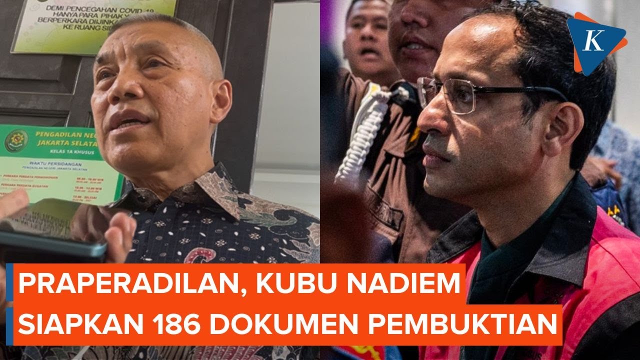 Youtube Thumnail image of : Kubu Nadiem Siapkan 186 Dokumen Kebijakan dan Ahli Saat Pembuktian di Praperadilan Besok