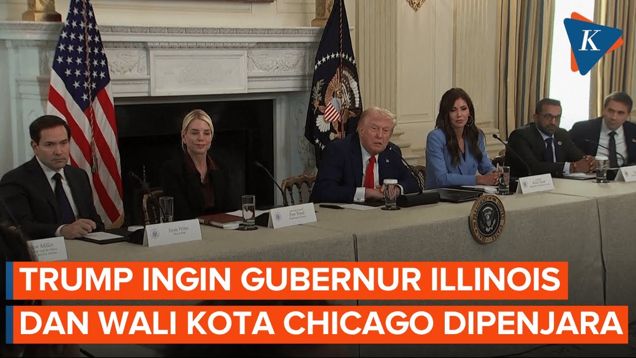 Youtube Thumnail image of : Trump Sebut Gubernur Illinois dan Wali Kota Chicago Harus Dipenjara Usai Tolak Garda Nasional