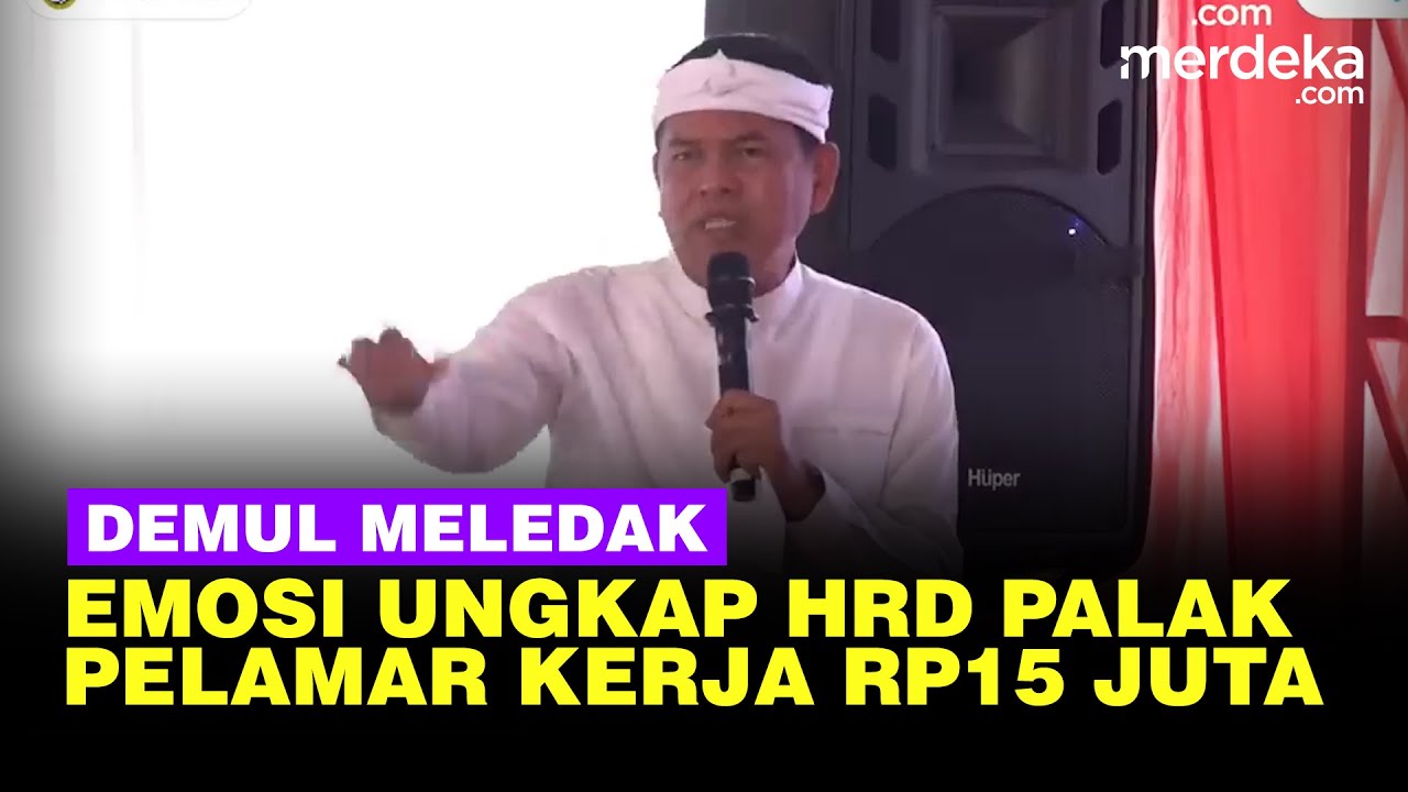 Youtube Thumnail image of : Emosi Dedi Mulyadi Meledak! Ungkap Ada HRD Palak Pelamar Kerja sampai Rp15 Juta di Jabar