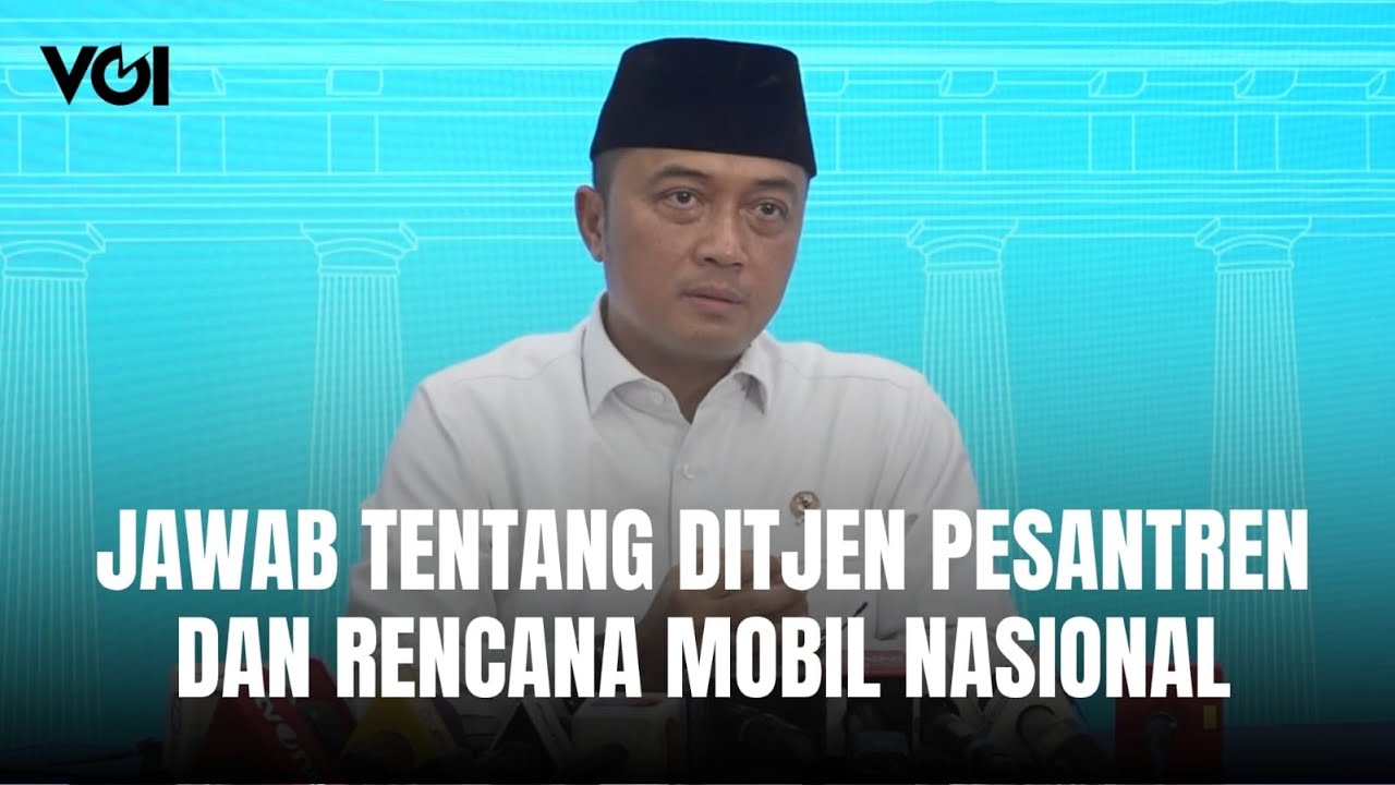 Youtube Thumnail image of : Mensesneg Prasetyo Hadi Jawab Tentang Ditjen Pesantren dan Rencana Mobil Nasional