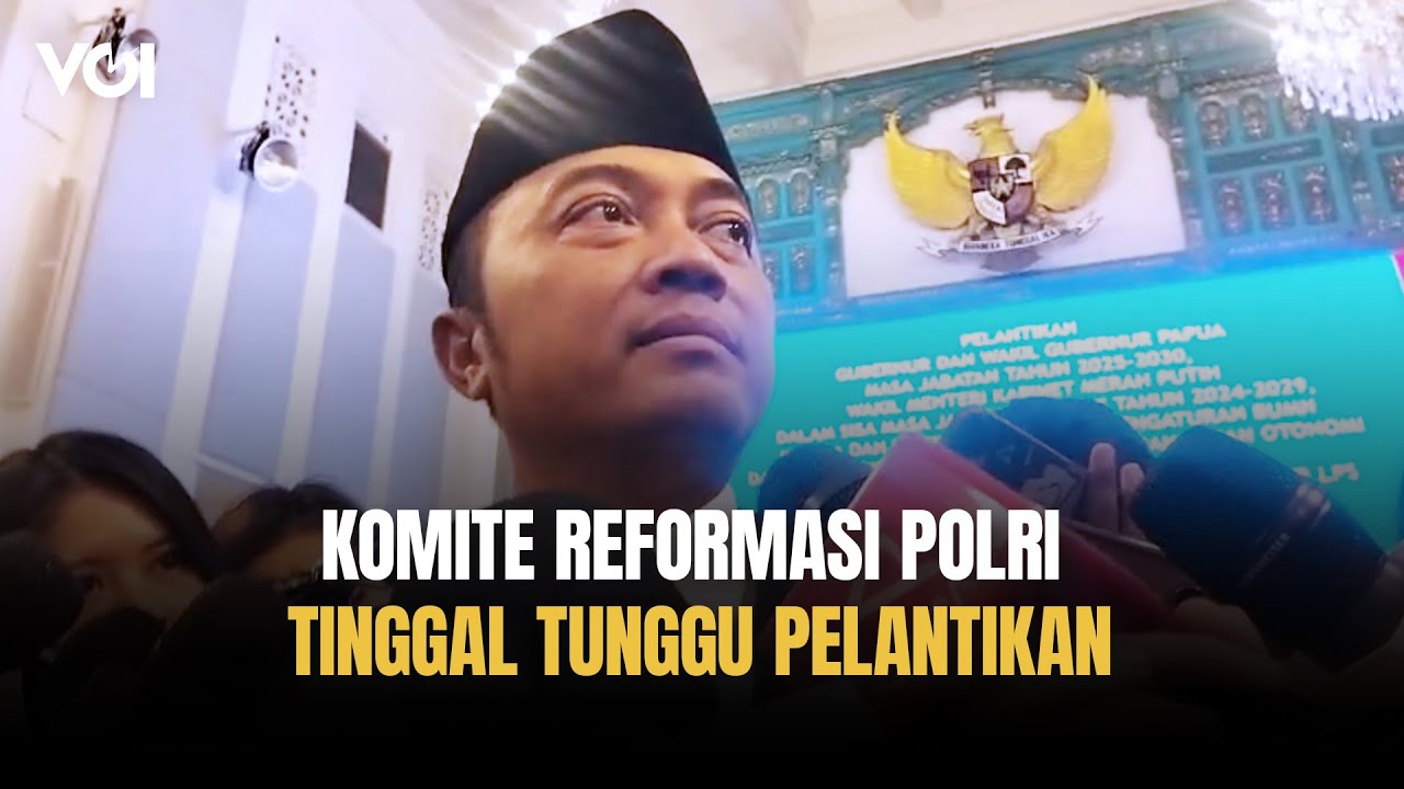 Youtube Thumnail image of : Mensesneg Prasetyo Hadi: Komite Reformasi Polri, 9 Anggota, Tinggal Tunggu Diumumkan