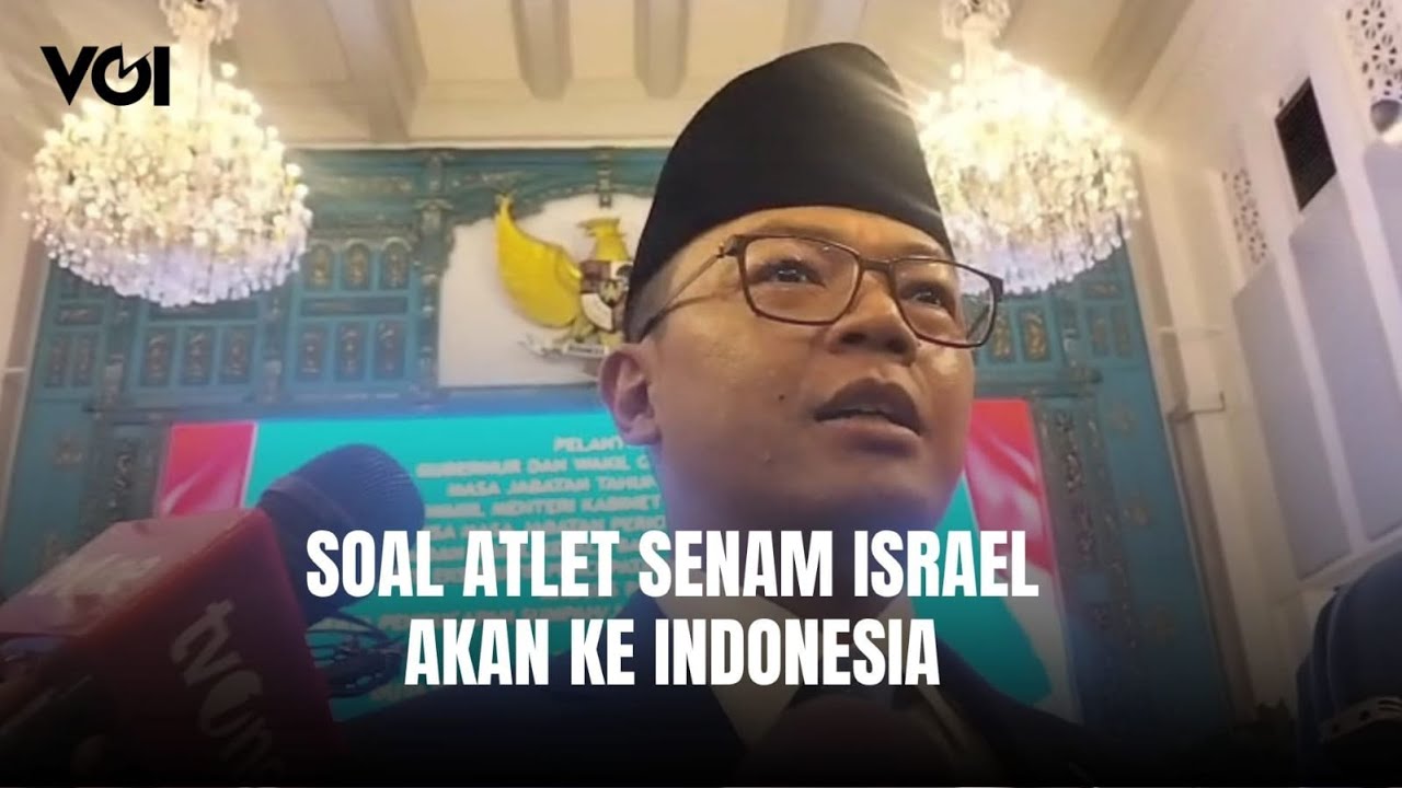 Youtube Thumnail image of : Atlet Senam Israel Akan ke Indonesia, Menlu Sugiono: Itu Penyelenggaranya Persani
