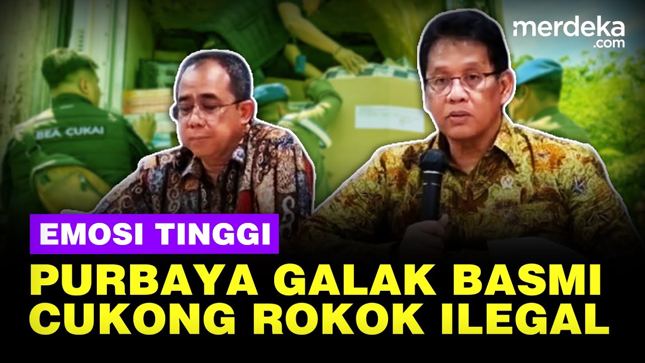 Youtube Thumnail image of : Galak Menkeu Purbaya Emosi, Tegaskan Basmi Cukong Rokok Ilegal Usai Terima Laporan