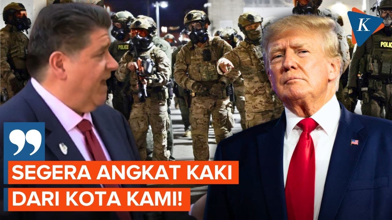 Youtube Thumnail image of : Trump Terjunkan Garda Nasional AS ke Illinois, Gubernur Tidak Terima