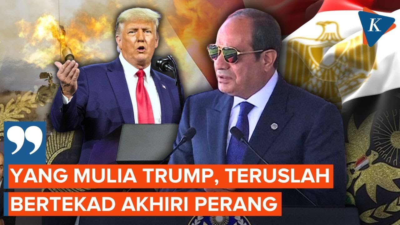 Youtube Thumnail image of : Kirim Pesan ke Trump, Presiden Mesir: Yang Mulia, Teruslah Bertekad Akhiri Perang