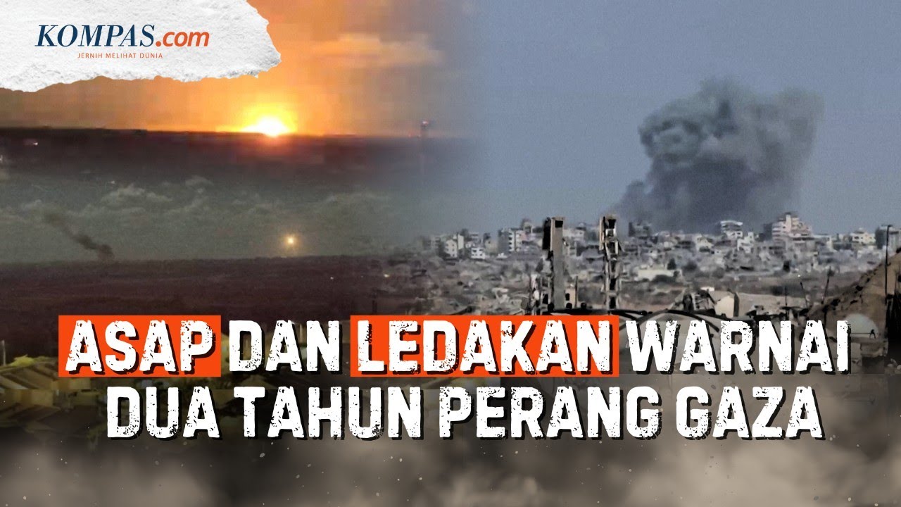 Youtube Thumnail image of : Detik-detik Ledakan di Gaza, Tepat Dua Tahun Perang Israel Vs Hamas
