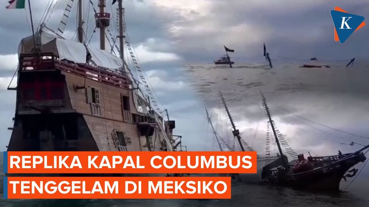 Youtube Thumnail image of : Detik-detik Replika Kapal Columbus Tenggelam di Meksiko