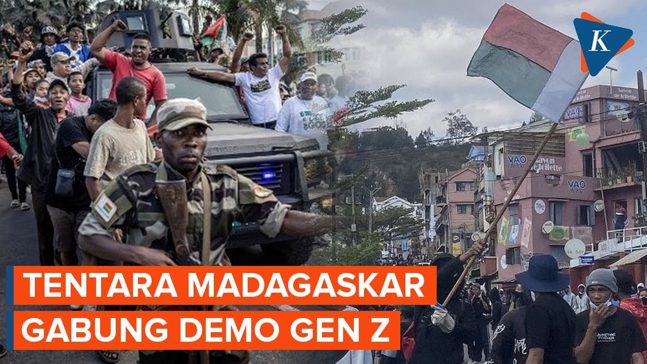 Youtube Thumnail image of : Tentara Gabung Demo Gen Z, Presiden Madagascar Tuding Ada Kudeta