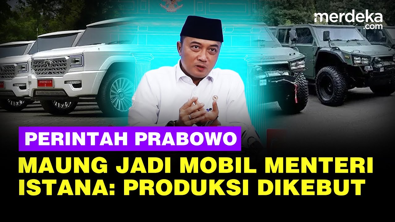 Youtube Thumnail image of : Perintah Prabowo Para Menteri Naik Mobil Maung, Istana: Produksi Dikebut