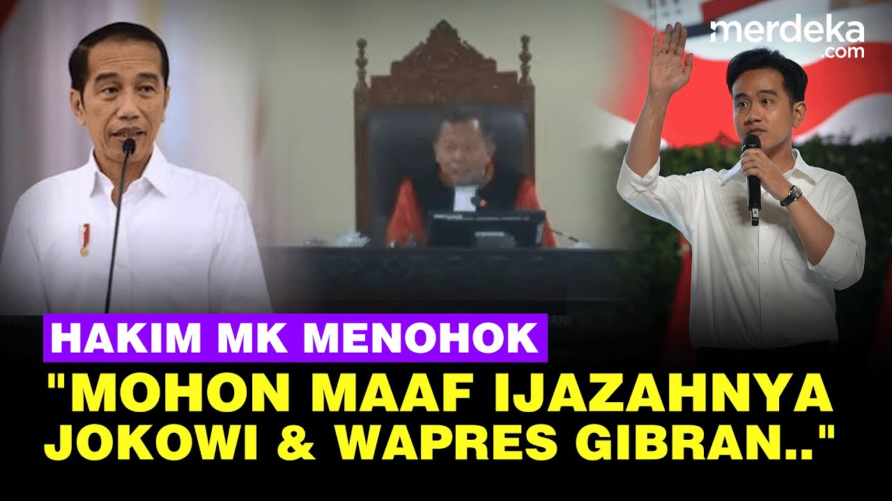 Youtube Thumnail image of : Menohok Hakim Arsun Sani Ungkit Kontroversi Ijazah Jokowi & Wapres Gibran di Sidang MK