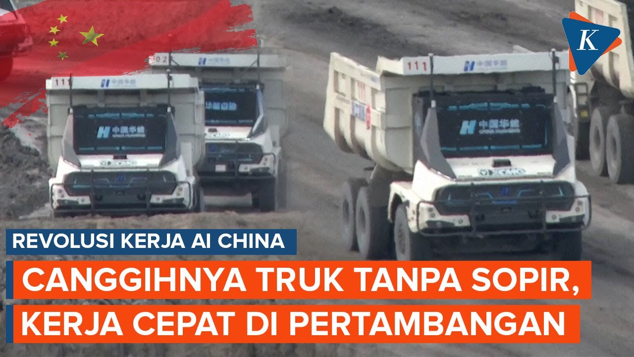Youtube Thumnail image of : Revolusi AI China: Ciptakan Truk Tambang Tanpa Sopir, Diklaim Mental Pekerja Lebih Sehat