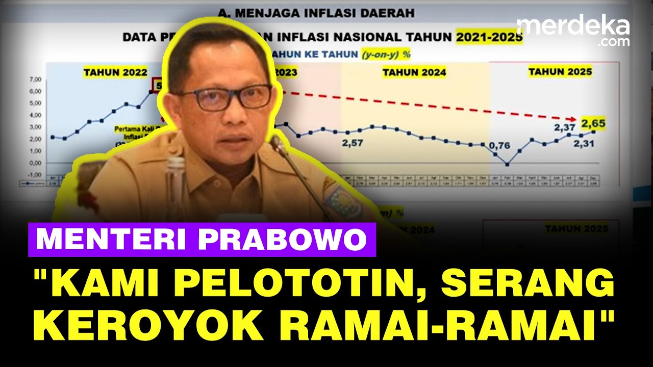 Youtube Thumnail image of : Mendagri Jenderal Tito Blak-blakan Soal Inflasi: Kami Pelototin, Serang Keroyok Ramai-Ramai!"