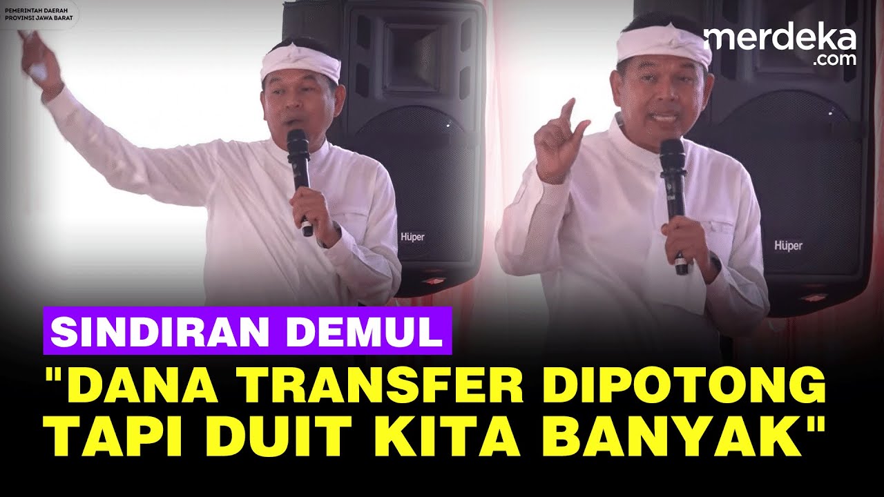 Youtube Thumnail image of : Demul Sindir Dana Transfer Daerah Dipotong: Duit Kita Banyak, Enggak Akan Habis