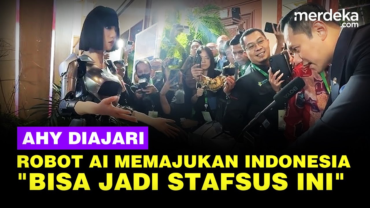 Youtube Thumnail image of : AHY Diajari Robot AI Cara Memajukan Indonesia: Bisa Jadi Staf Khusus Ini