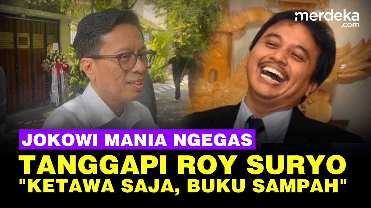 Youtube Thumnail image of : Waketum Jokowi Mania 'Gas' Roy Suryo soal Ijazah Palsu Jokowi: Ketawa Saja, Buku Sampah Itu!
