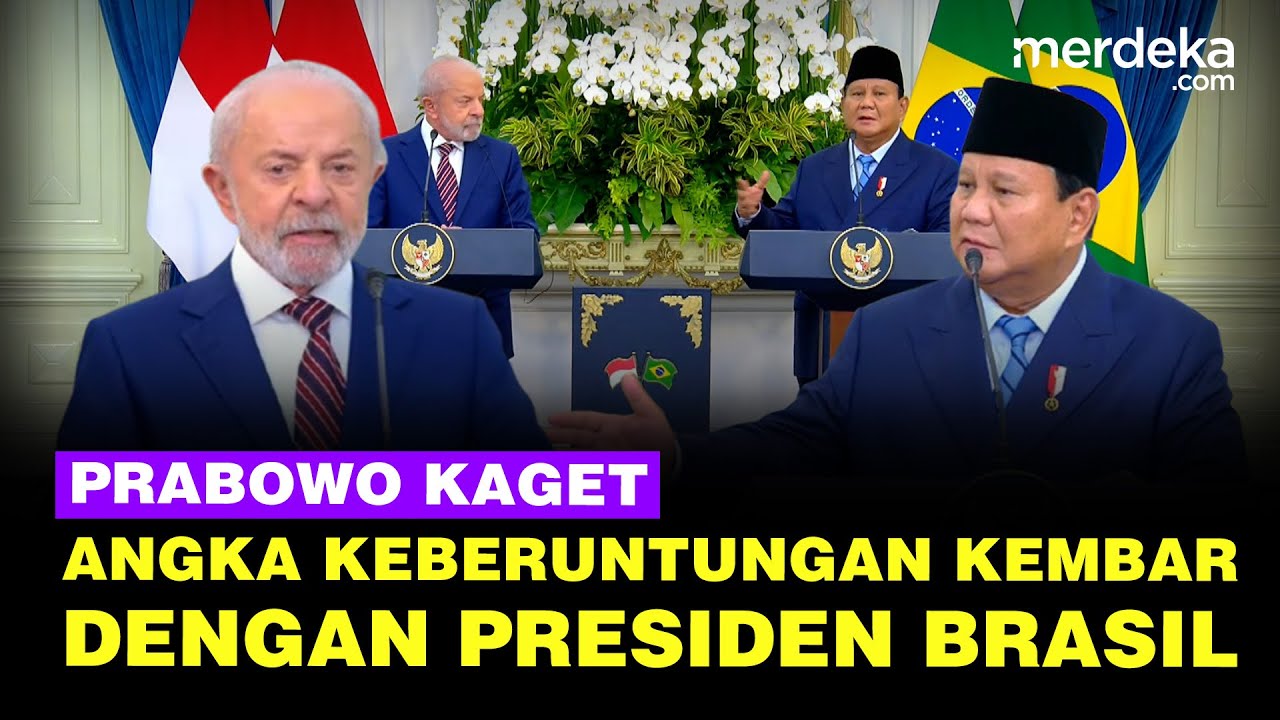 Youtube Thumnail image of : Prabowo Kaget Angka Keberuntungan Kembar dengan Presiden Brasil Lula