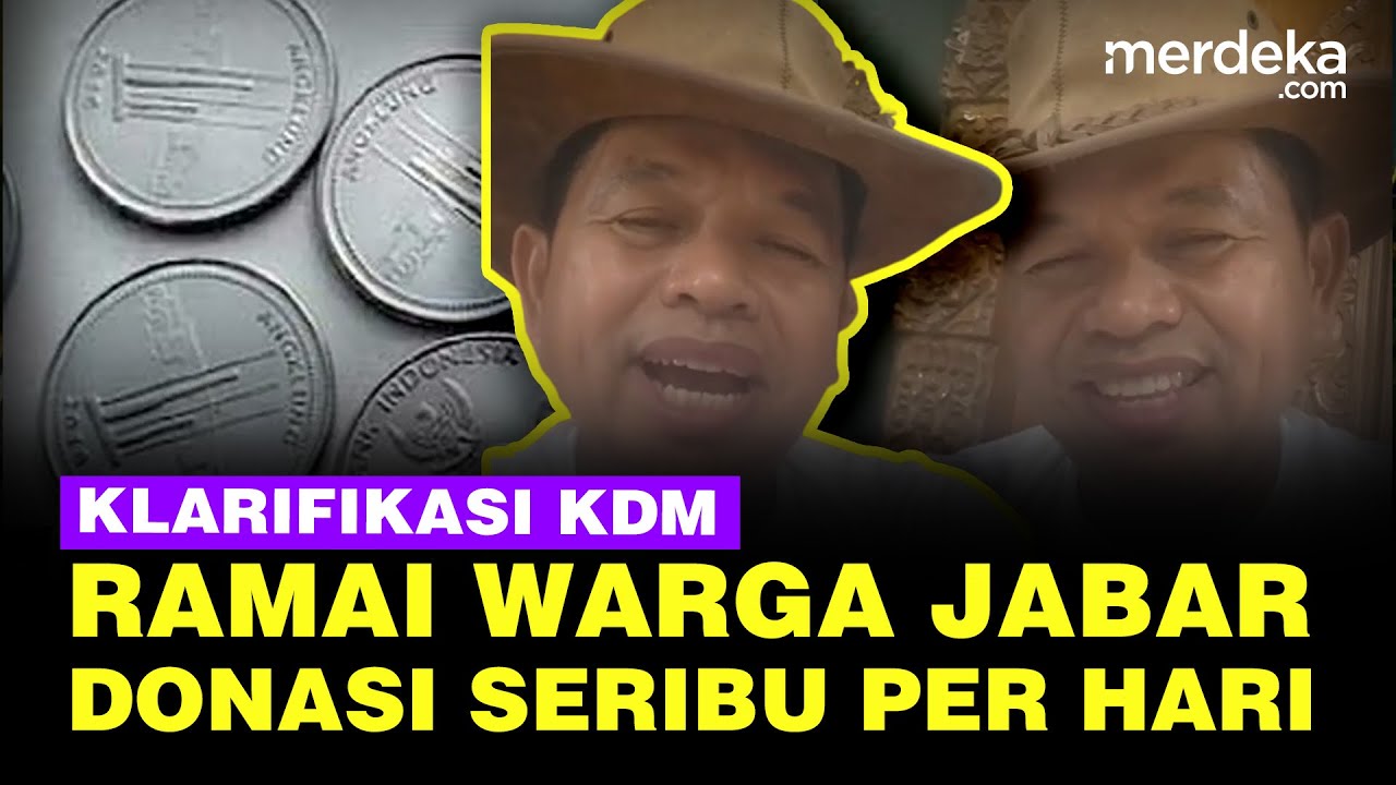 Youtube Thumnail image of : Klarifikasi KDM soal Warga Jabar Diminta Donasi Seribu Per Hari: Tak Ada Kebijakan Itu!