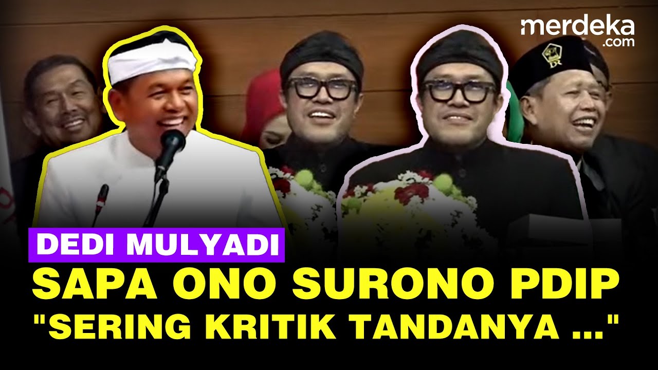 Youtube Thumnail image of : Dedi Mulyadi Blak-blakan Sapa Ono Surono: Sering Mengkritik, Tandanya Sedang ...