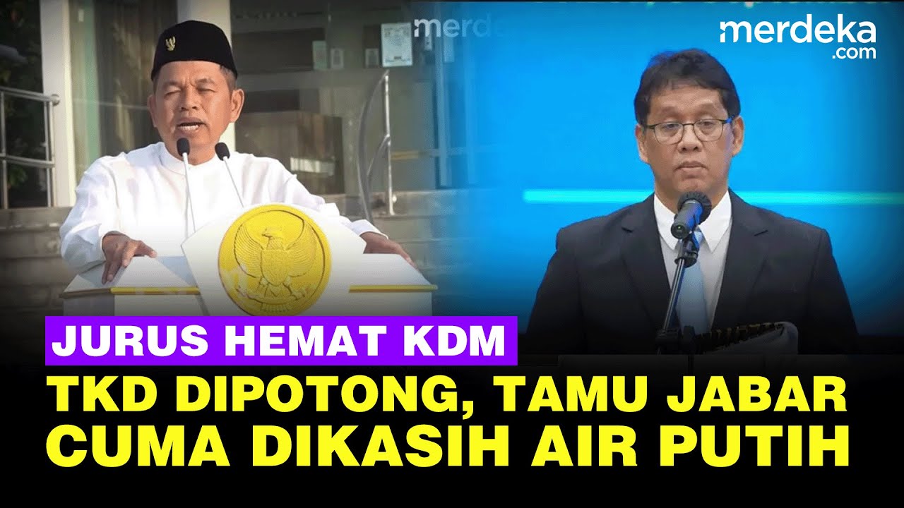 Youtube Thumnail image of : Dedi Mulyadi Tak Ambil Pusing Purbaya Potong TKD, Jurus Hemat Beri Tamu Air Putih di Jabar