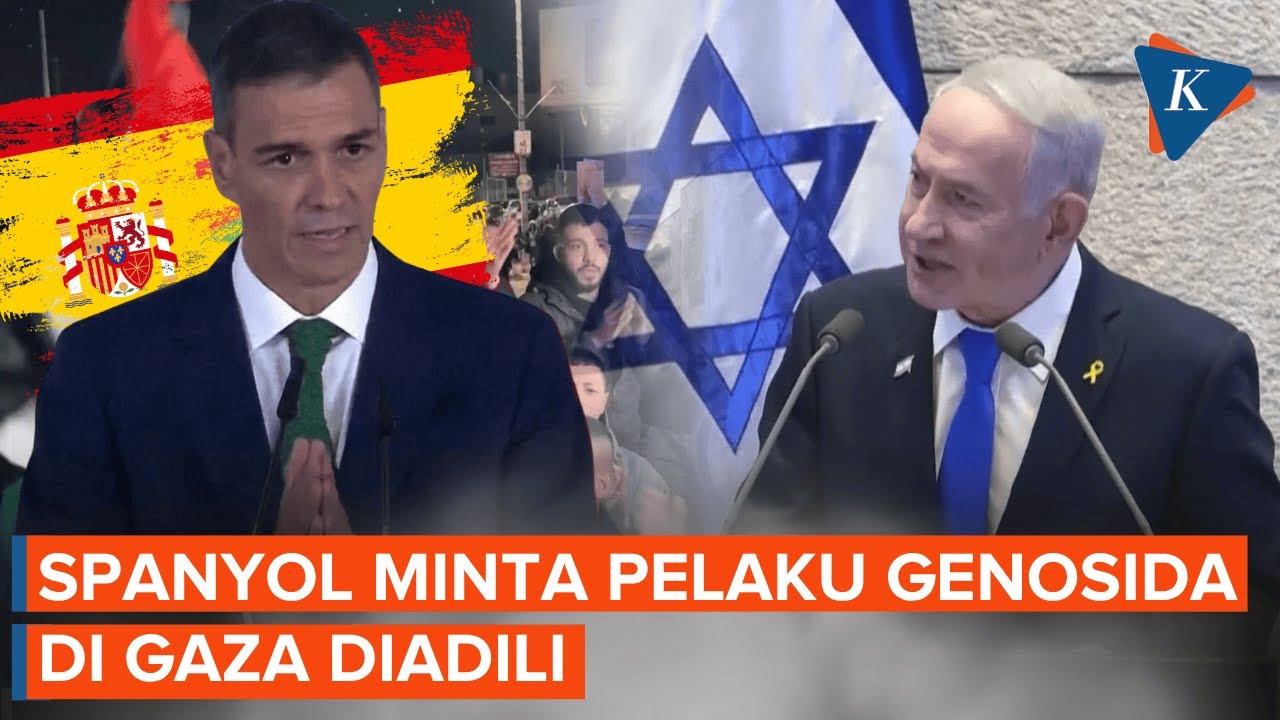 Youtube Thumnail image of : Gaza Damai, Spanyol Incar Netanyahu agar Dihukum