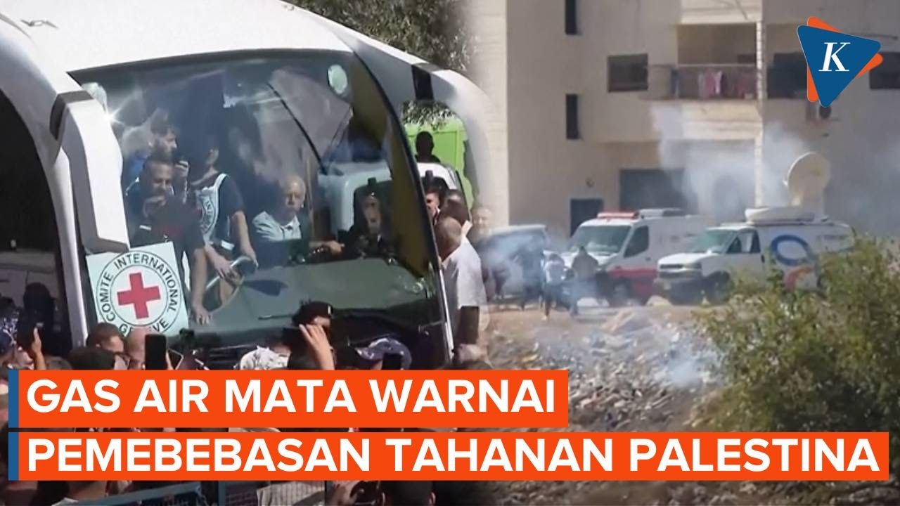 Youtube Thumnail image of : Gas Air Mata Warnai Pembebasan Tahanan Palestina