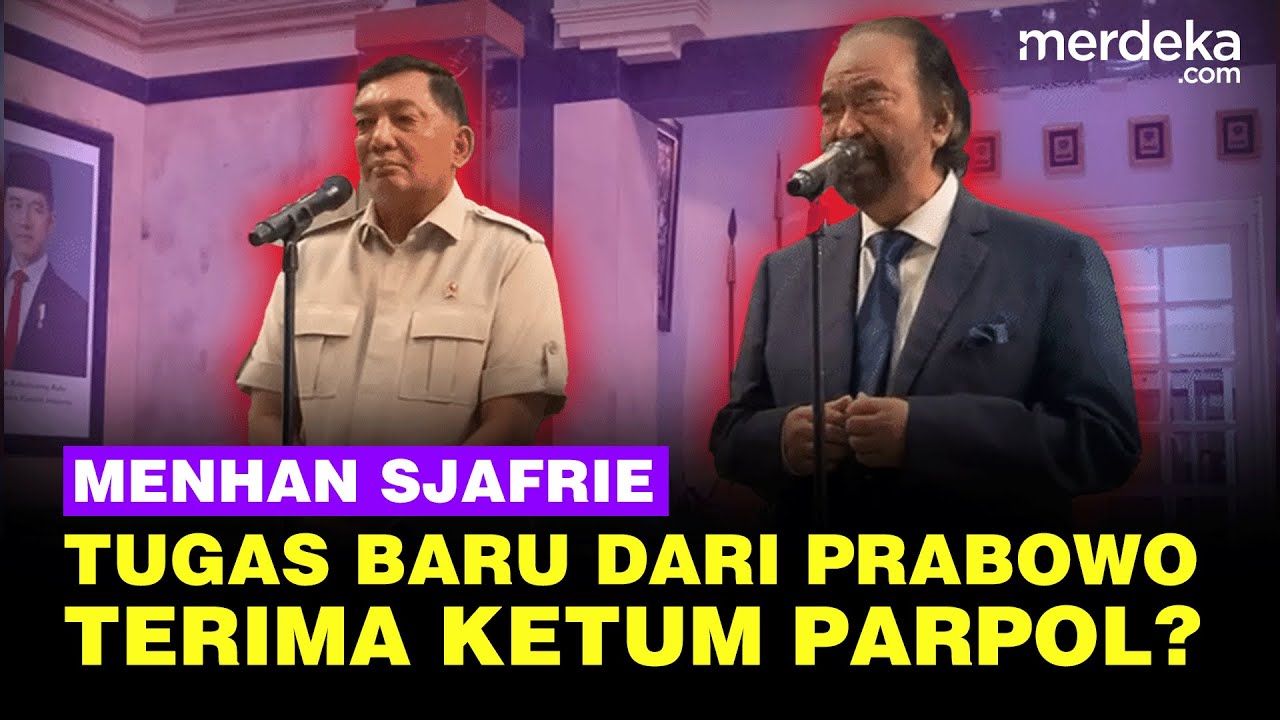 Youtube Thumnail image of : [FULL] Jawaban Menhan Sjafrie Temui Surya Paloh & Ketum Parpol Tugas Baru dari Prabowo?