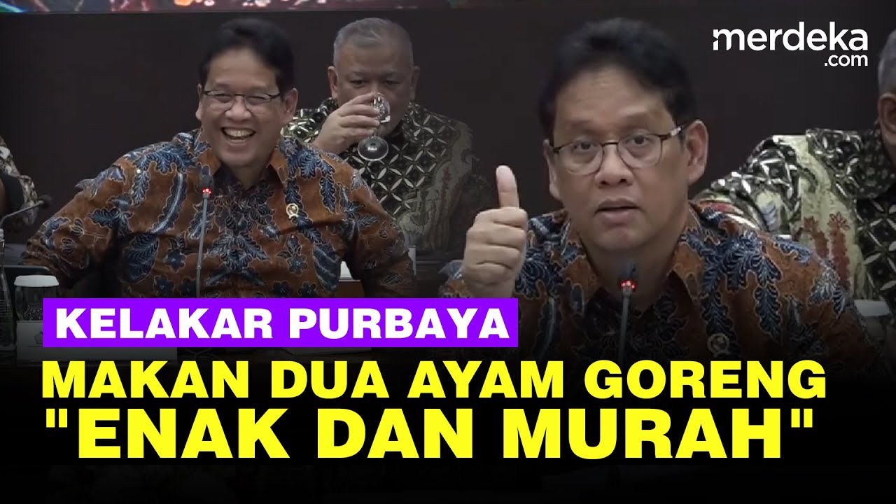 Youtube Thumnail image of : Kelakar Menkeu Purbaya Makan Dua Ayam Goreng 'Cabe Ijo': Enak dan Murah