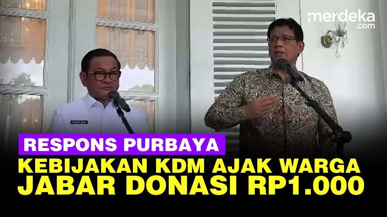 Youtube Thumnail image of : Respons Menkeu Purbaya Soal KDM Ajak Warga Jabar Donasi Rp1.000 per Hari: Terserah Saja Kalau Mau