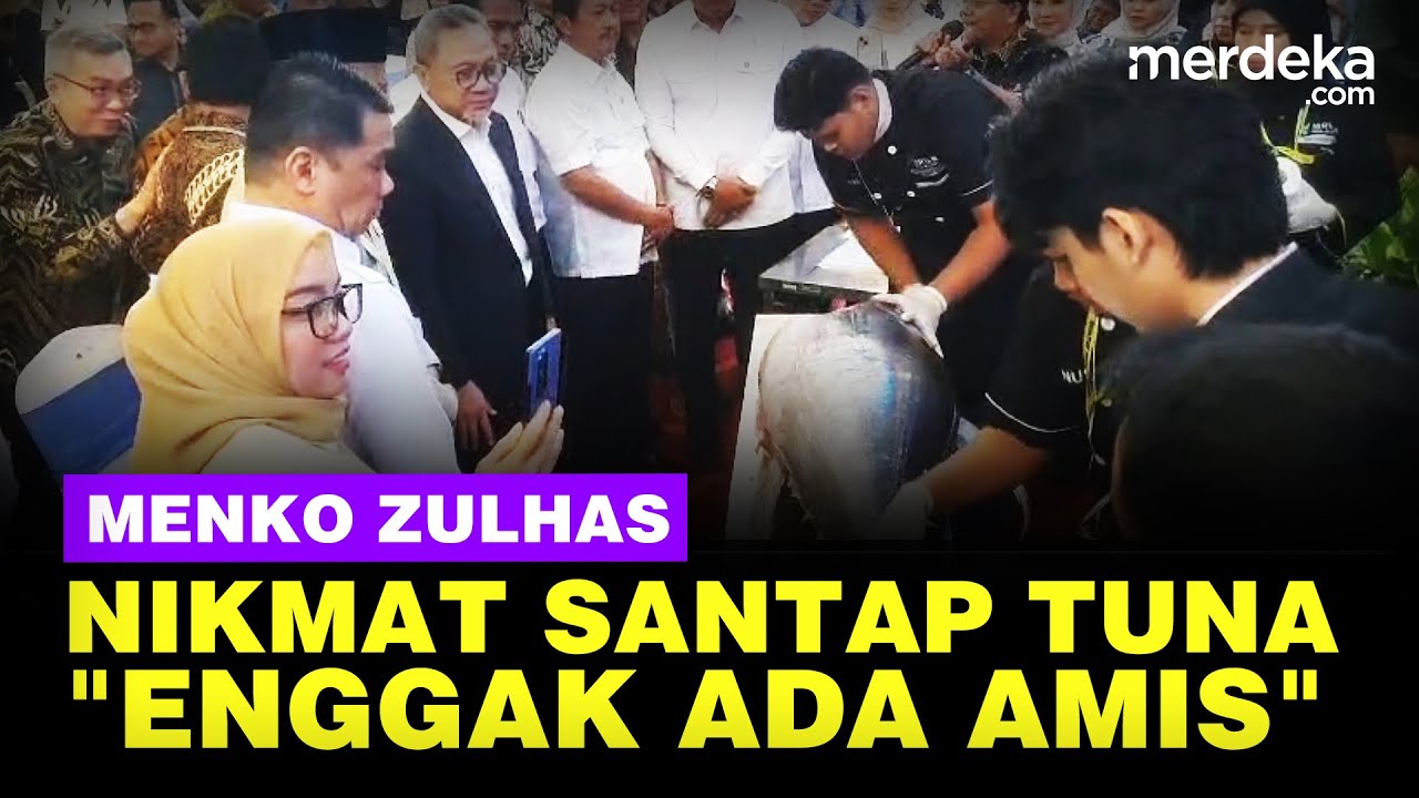 Youtube Thumnail image of : Nikmat Menko Zulhas & Mentan Amran Santap Tuna Segar: Enggak Ada Amisnya