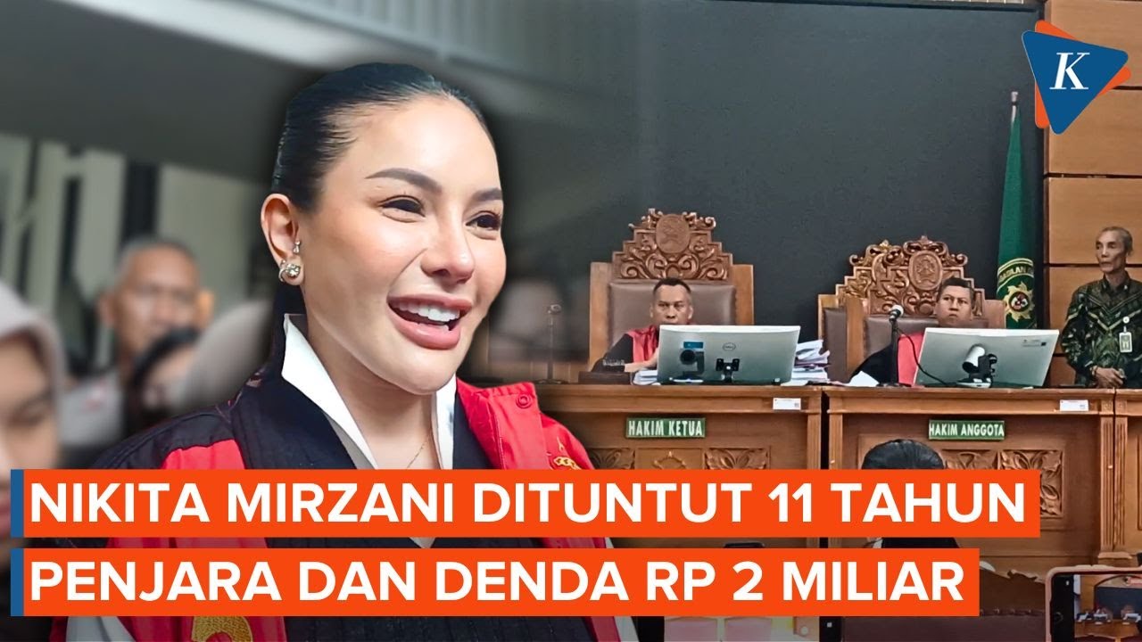 Youtube Thumnail image of : Nikita Mirzani Dituntut 11 Tahun Penjara dan Denda Rp 2 Miliar, Kasus Apa?
