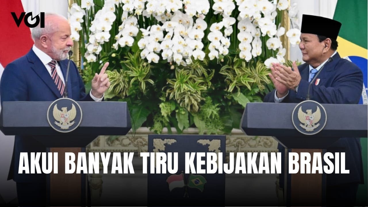 Youtube Thumnail image of : Presiden Prabowo Akui Banyak Meniru Kebijakan Presiden Brasil
