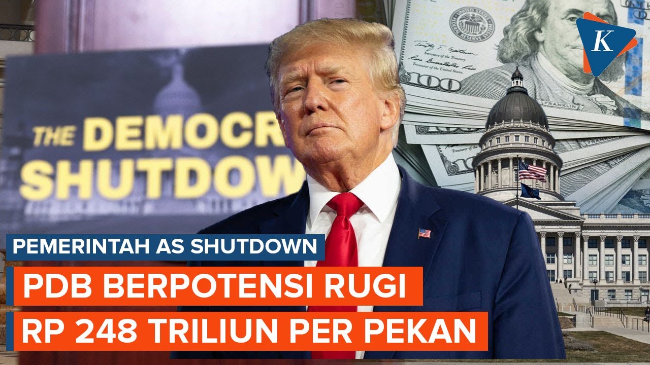 Youtube Thumnail image of : AS "Dihantui" Rugi Rp 248 Triliun per Pekan imbas Layanan Pemerintahan "Shutdown"