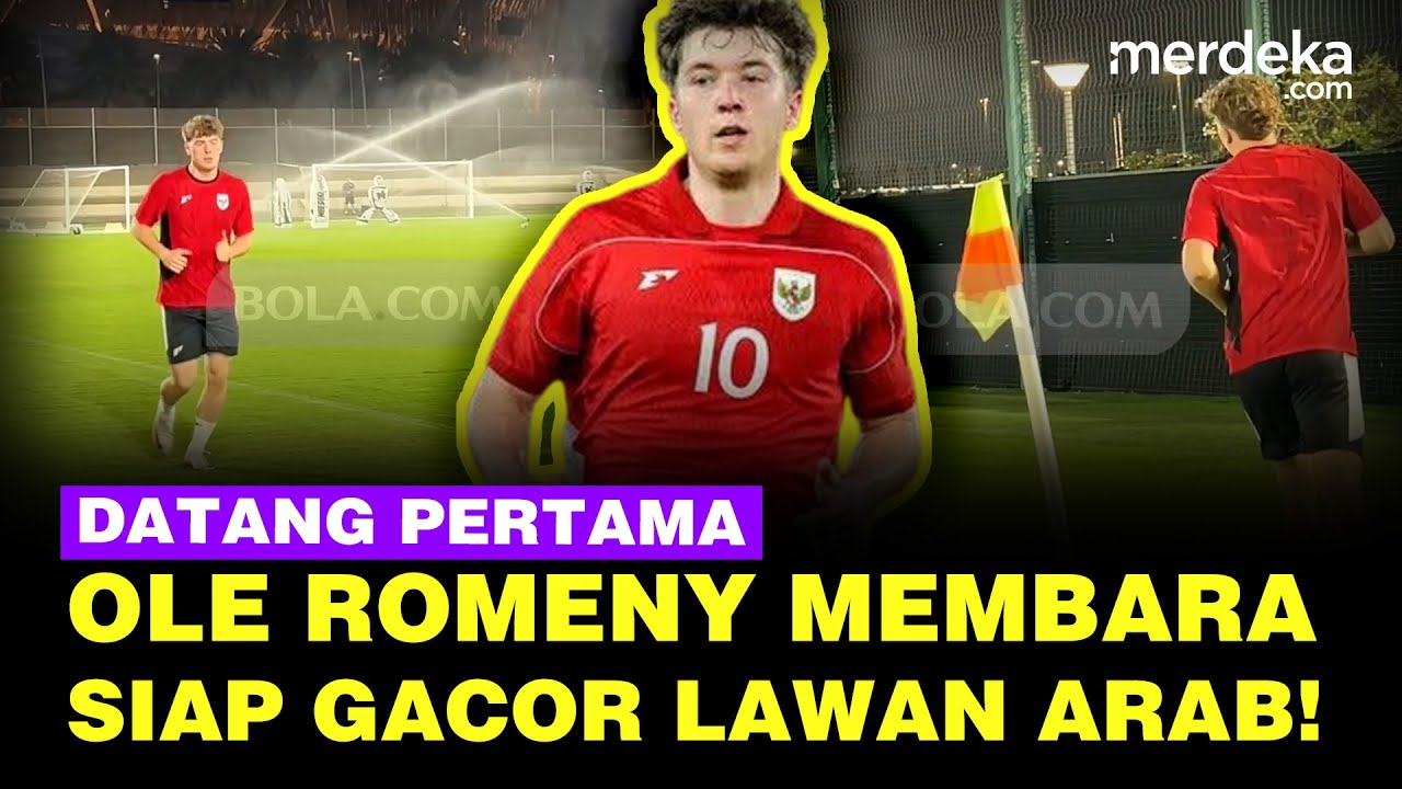 Youtube Thumnail image of : Membara Ole Romeny Bangkit dari Cidera, Tiba Pertama Latihan Siap Gacor Lawan Arab Saudi