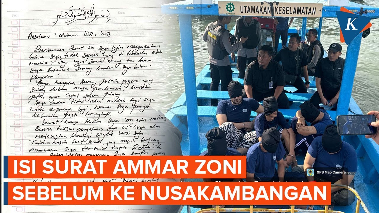 Youtube Thumnail image of : Ammar Zoni Tulis Surat Sebelum Dipindah ke Nusakambangan, Apa Isinya?